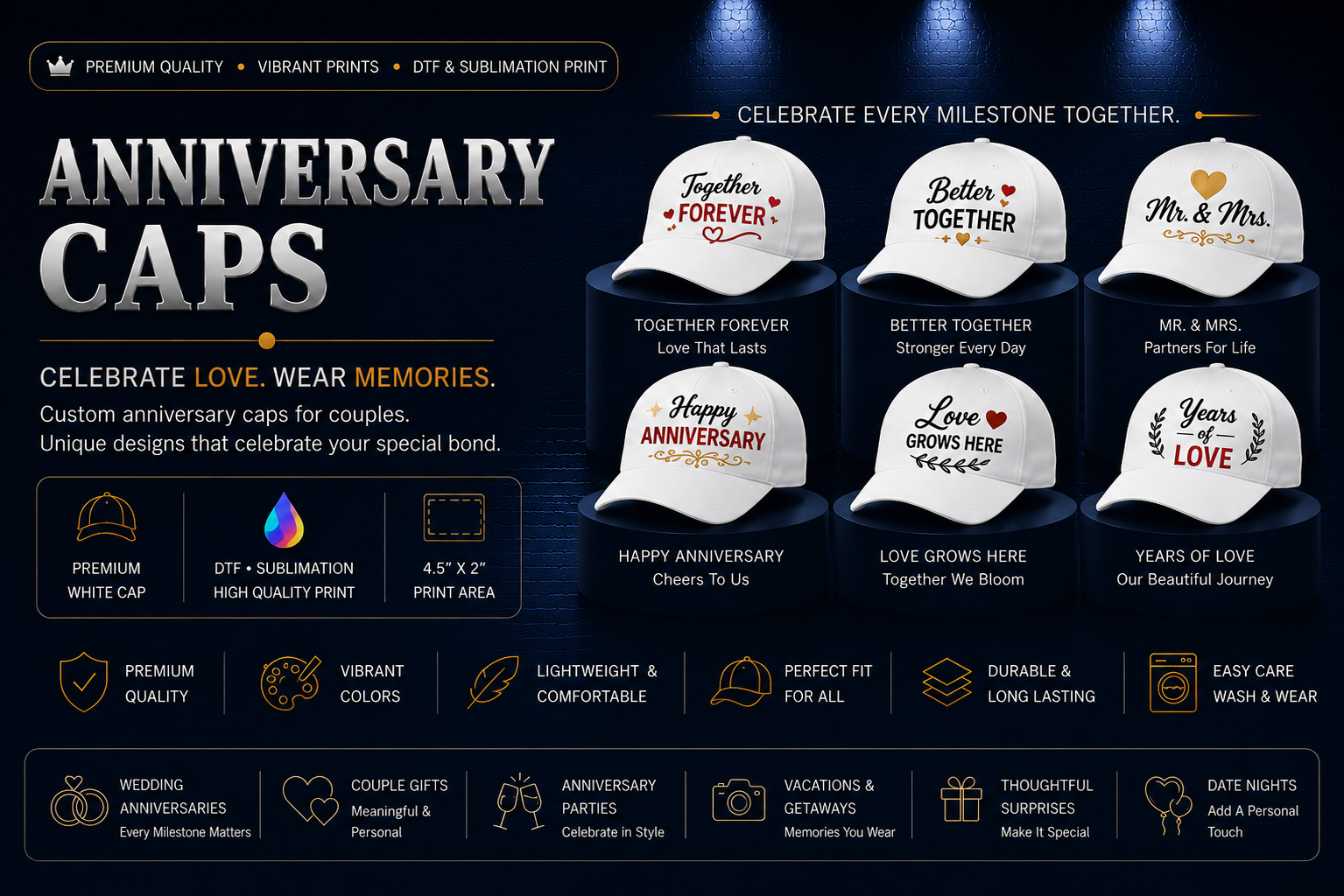 Anniversary Caps hero banner