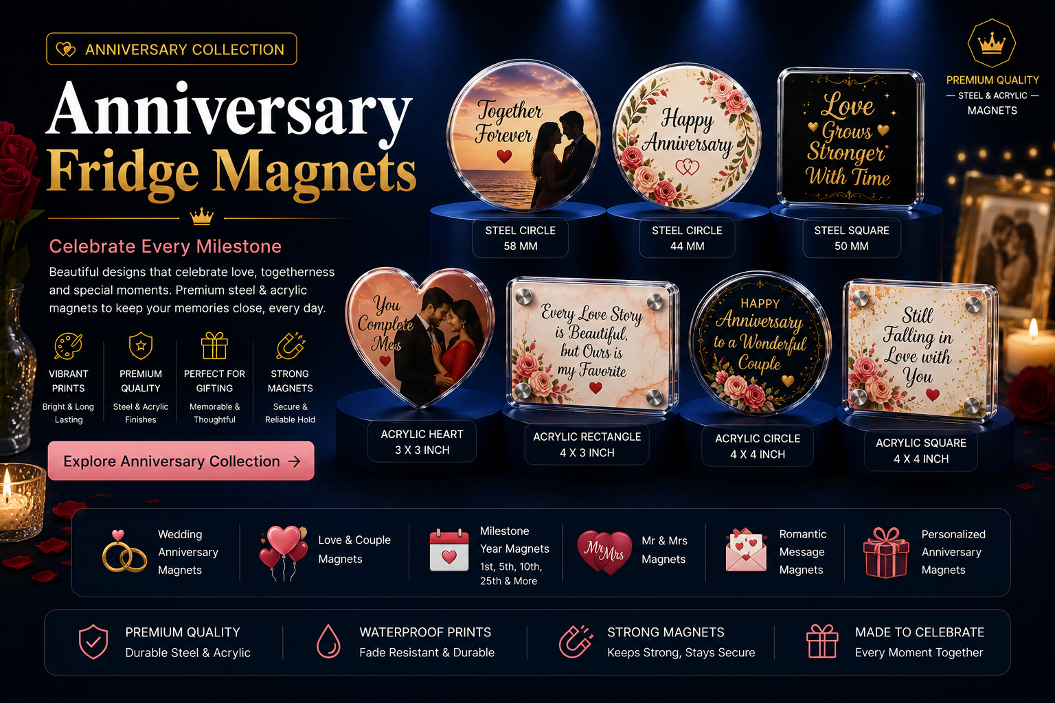 Anniversary Fridge Magnets hero banner