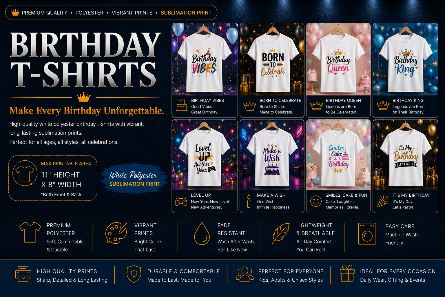 Birthday T-Shirts hero banner