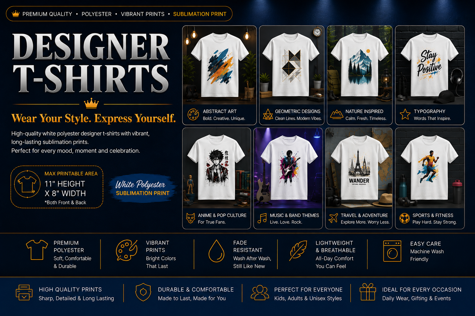 Designer T-Shirts hero banner