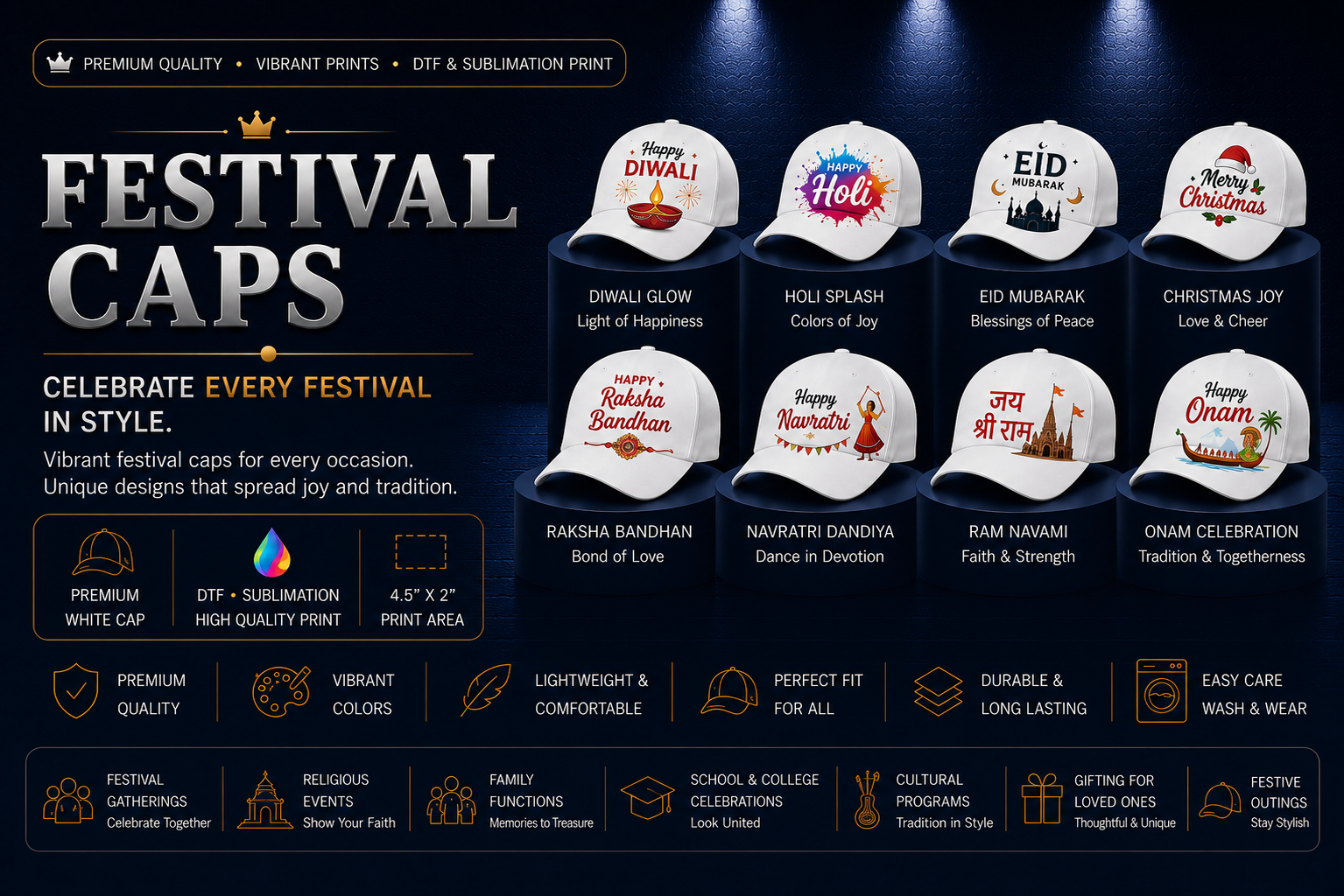 Festival Caps hero banner
