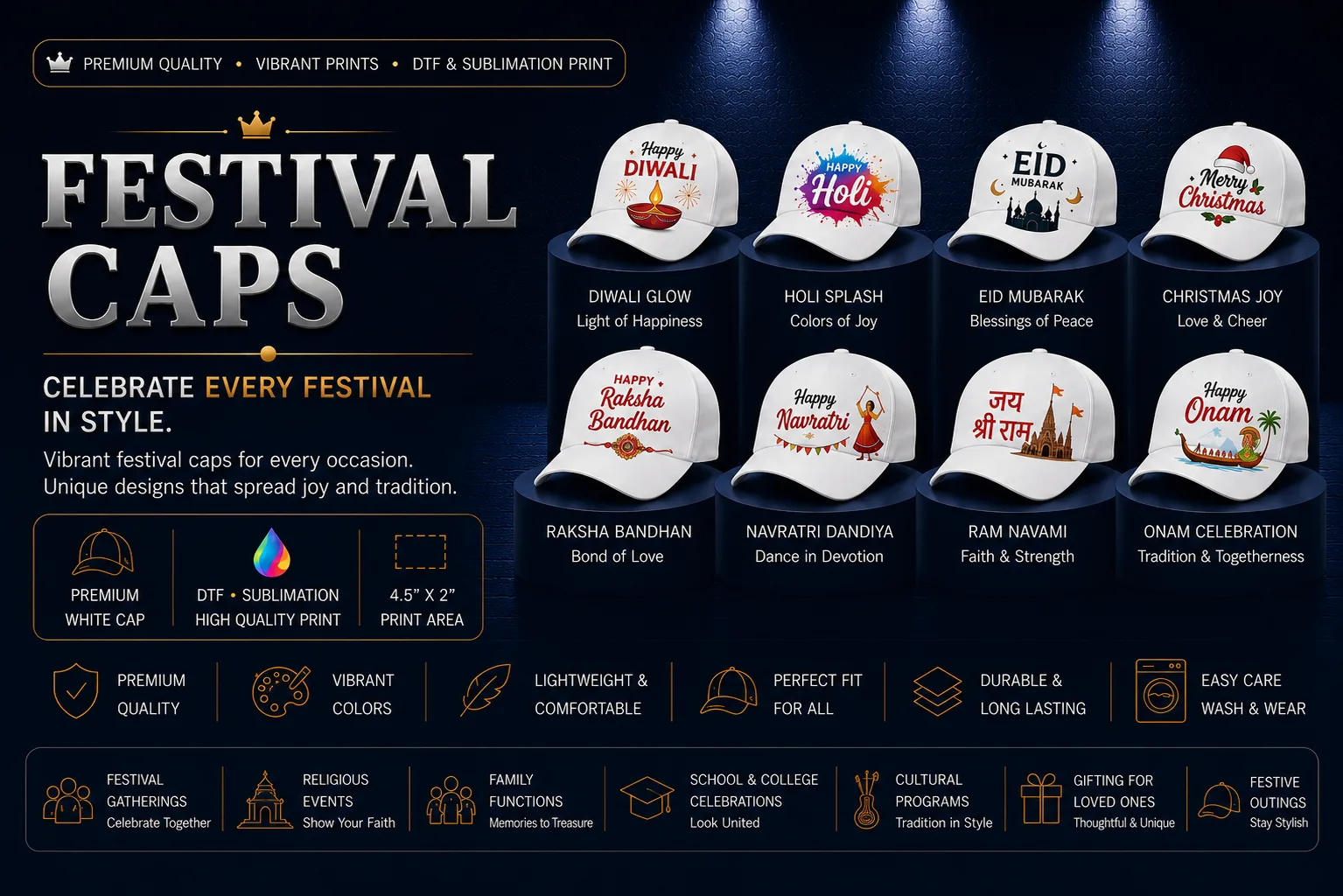 Festival Caps hero banner