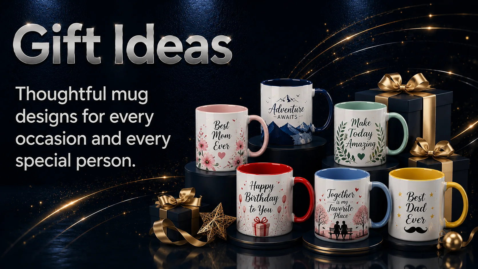 Thoughtful mug gift ideas from Designer, Festival, Birthday, Anniversary, Devotional and Corporate collections