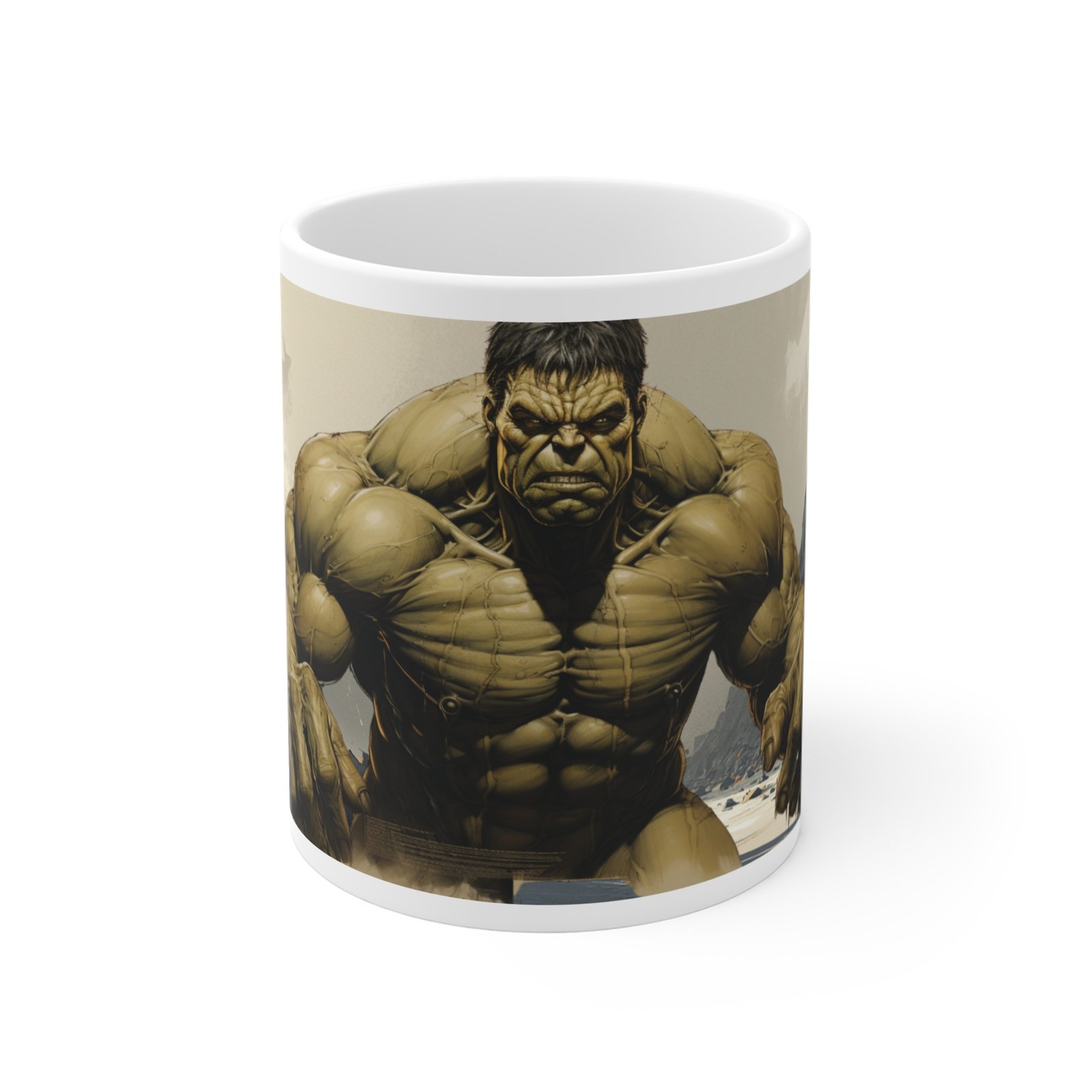 White Customized Mug view 3