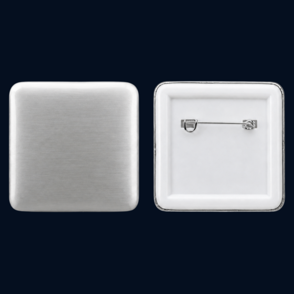 Personalized Square Pin Badge 50 mm