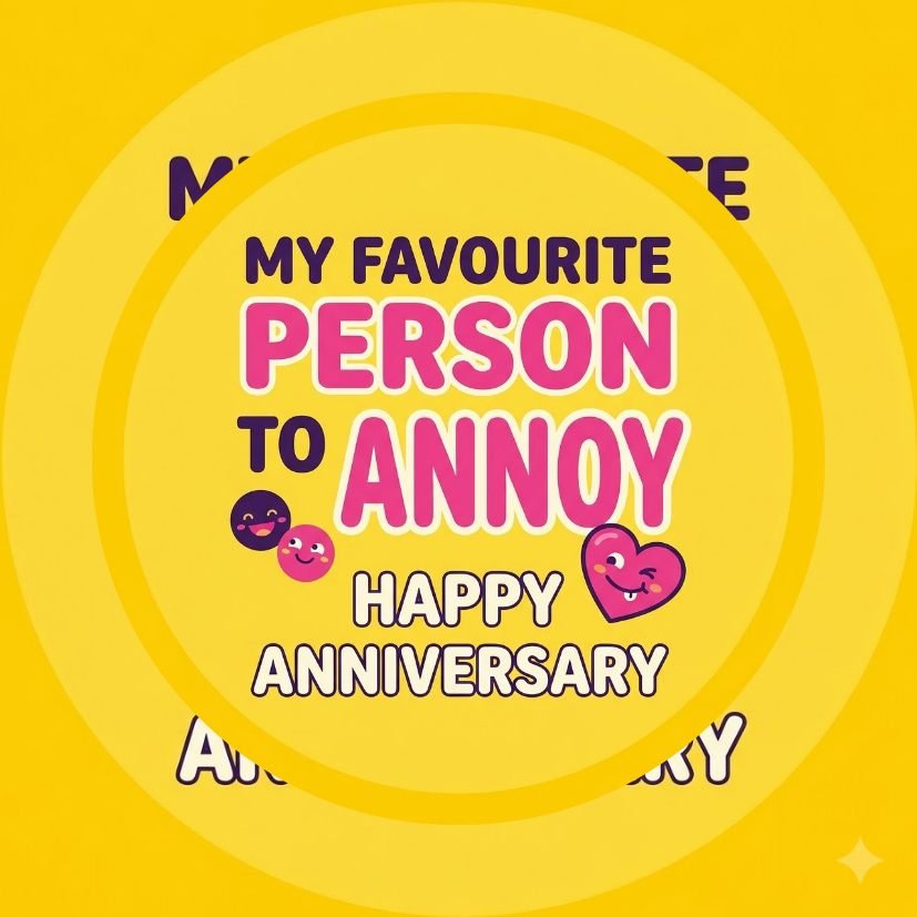 My Favourite Person to Annoy Anniversary Keychain view 6