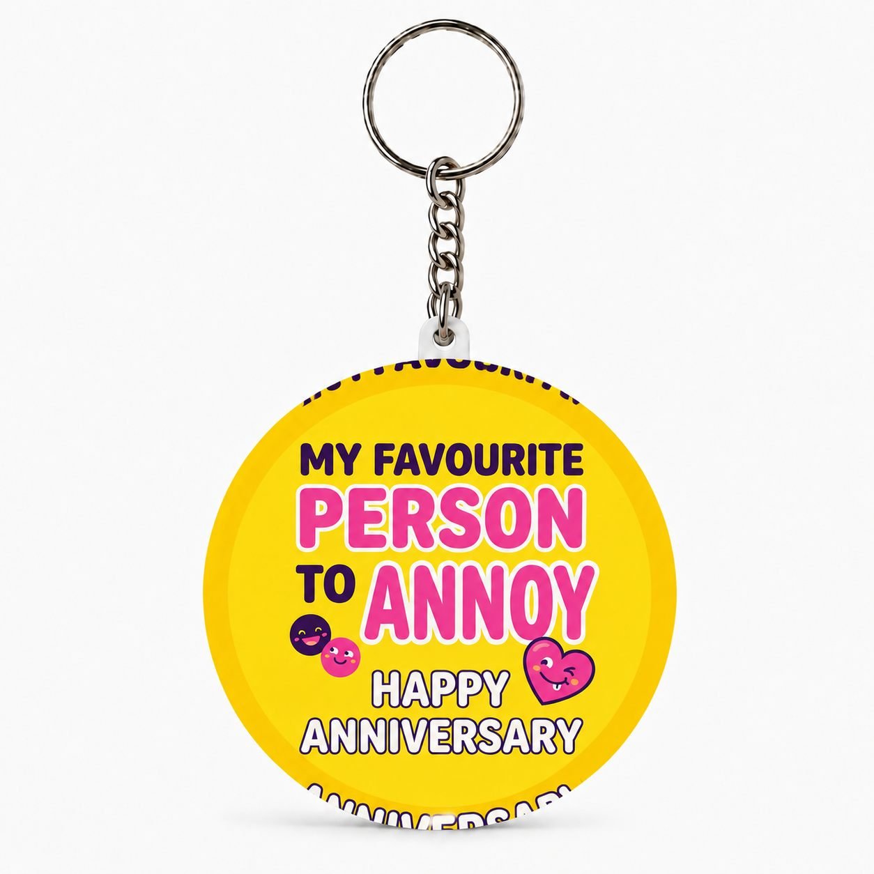 My Favourite Person to Annoy Anniversary Keychain