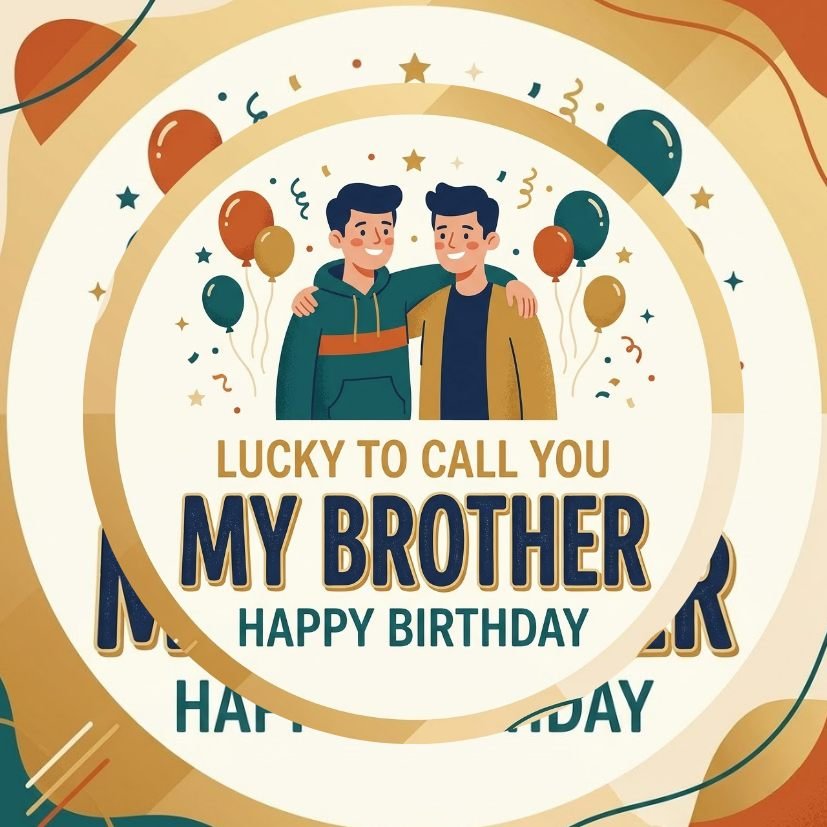 Lucky to Call You My Brother Birthday Keychain view 6
