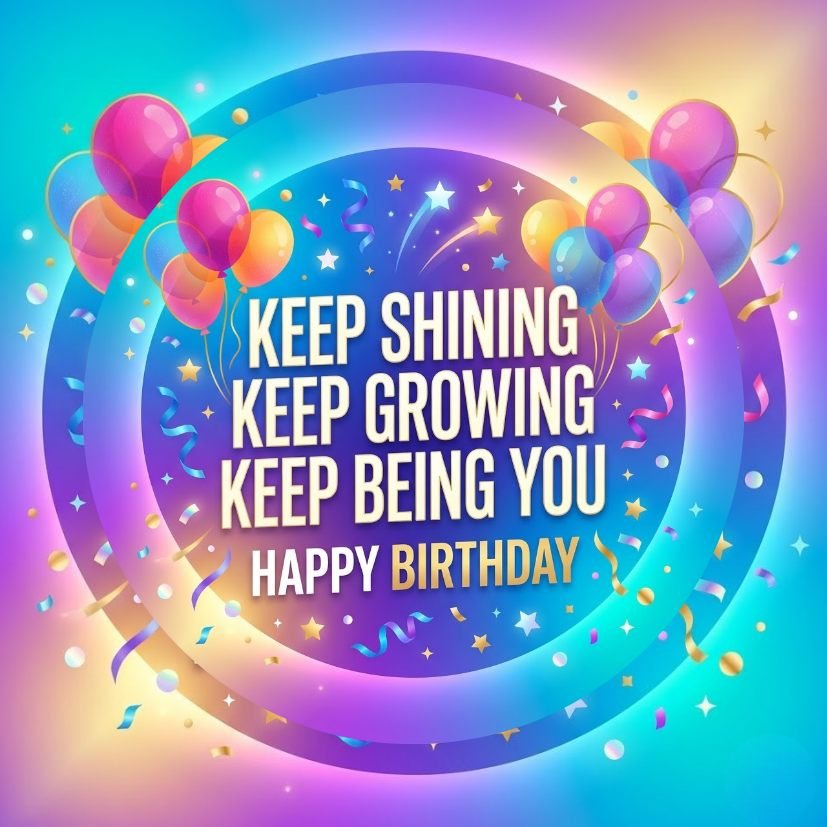 Keep Shining Keep Growing Birthday Keychain view 6
