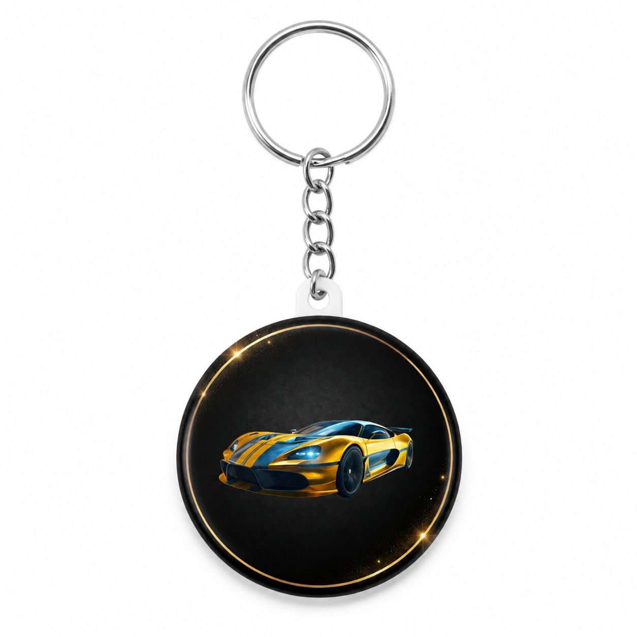 Emerald Art Deco Designer Keychain view 1
