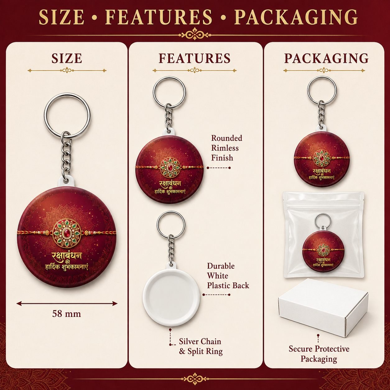 Raksha Bandhan Shubhkamnayein Keychain view 6