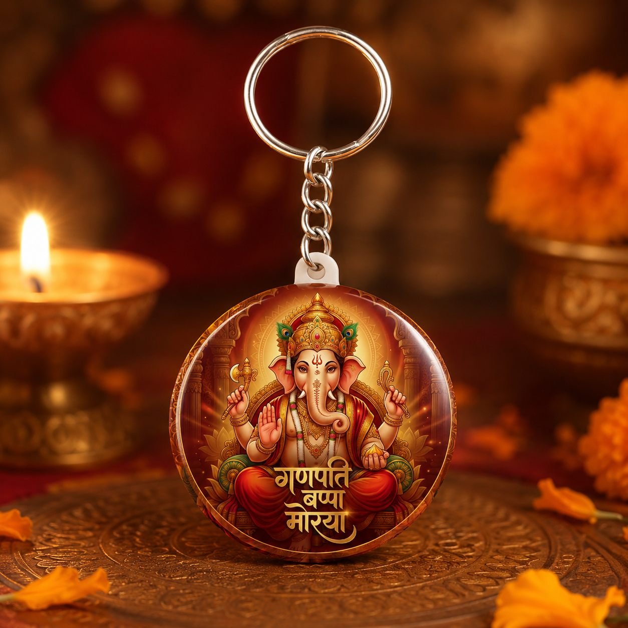 Ganpati Bappa Morya Keychain view 3