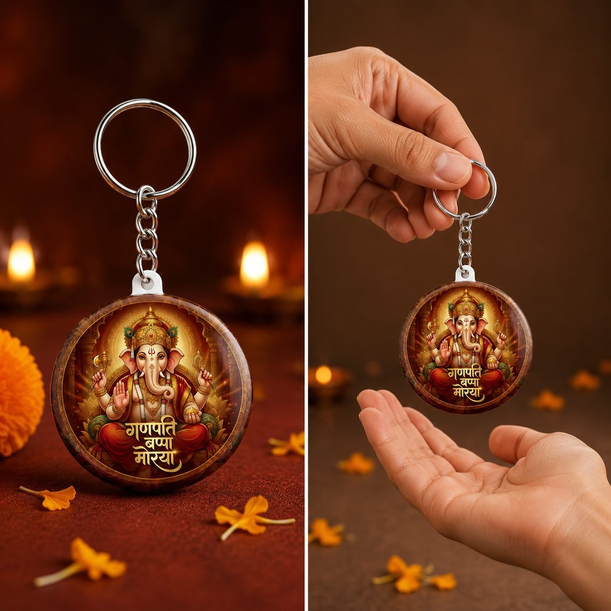 Ganpati Bappa Morya Keychain view 4