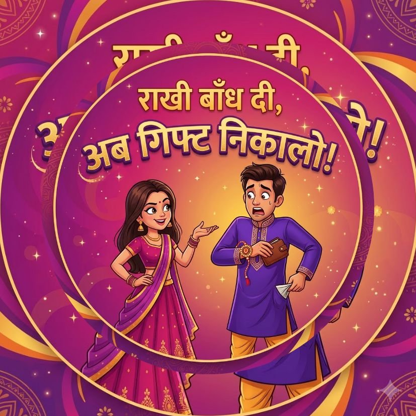 Rakhi Bandh Di Ab Gift Nikalo Funny Keychain view 7