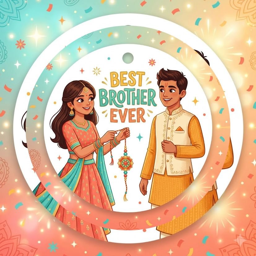 Best Brother Ever Raksha Bandhan Keychain view 7
