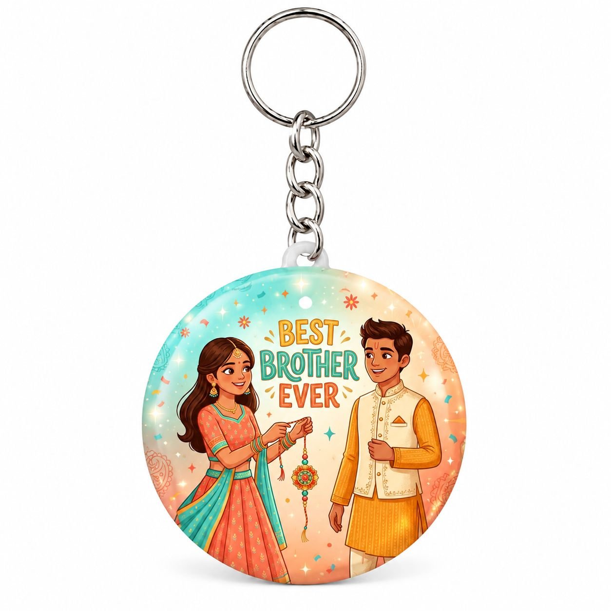 Best Brother Ever Raksha Bandhan Keychain view 1