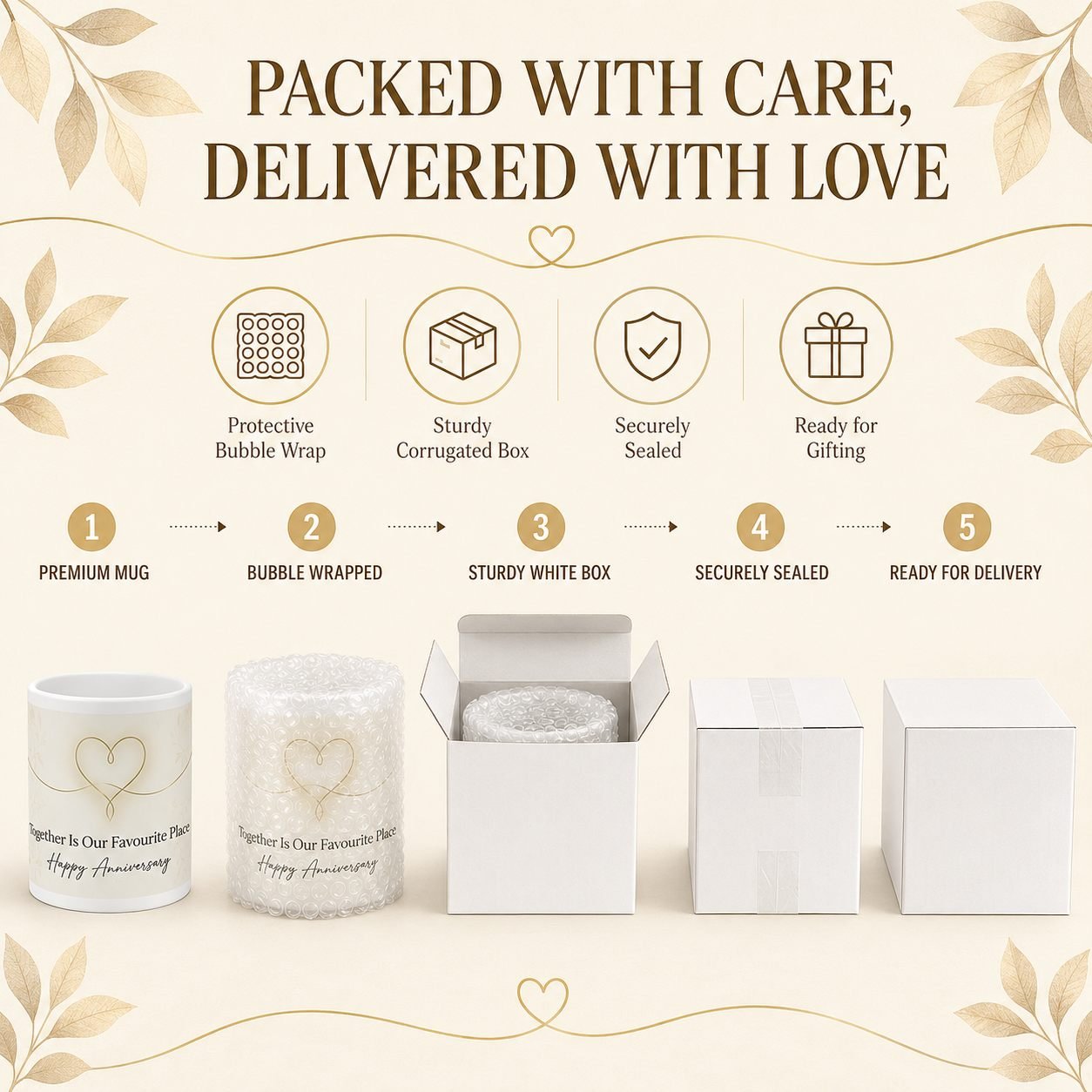 Together Is Our Favourite Place Anniversary Mug – 325 ml view 11