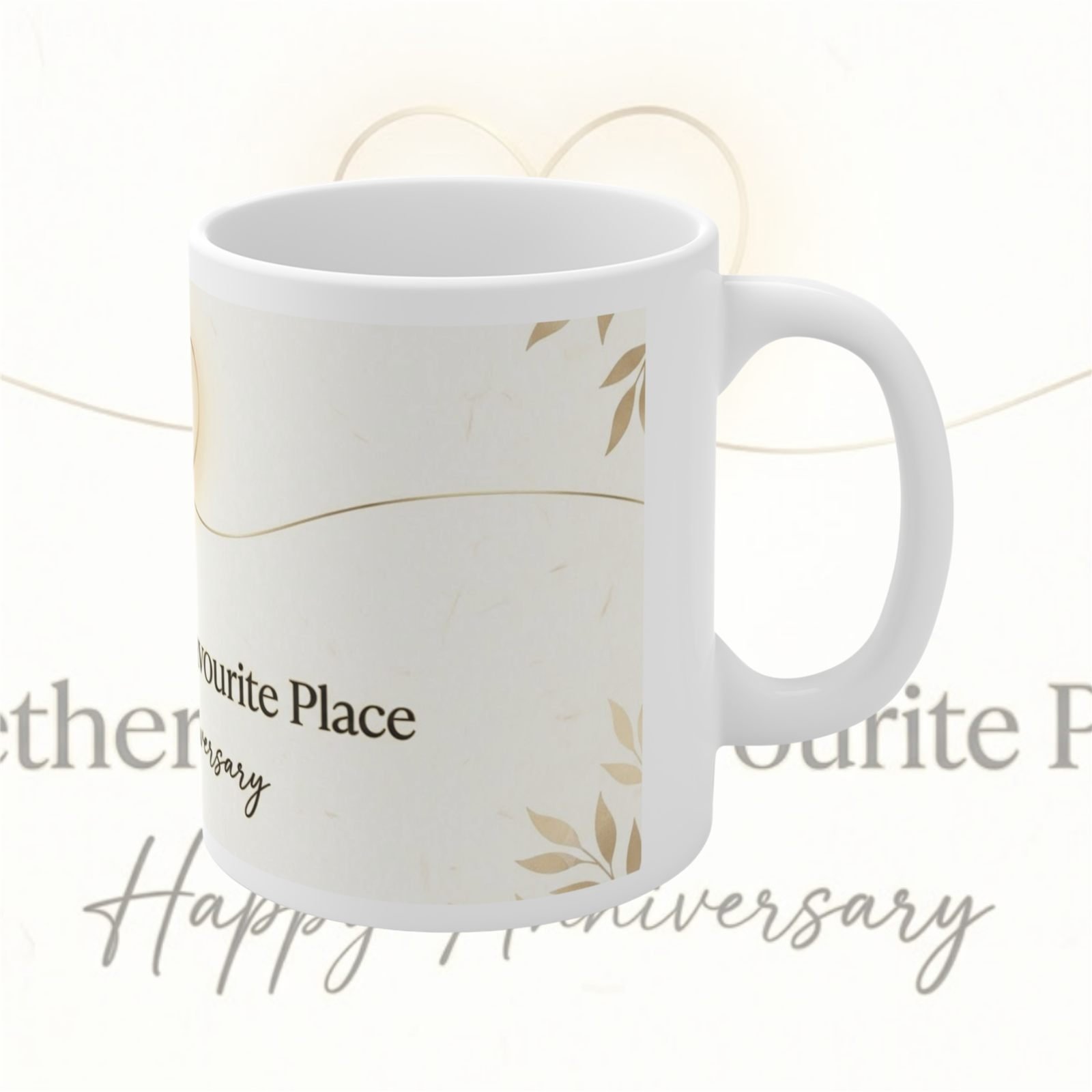Together Is Our Favourite Place Anniversary Mug – 325 ml view 3