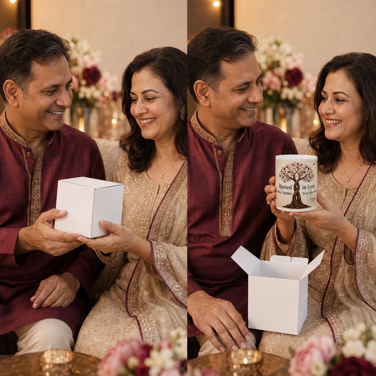 Rooted in Love Intertwined Tree Anniversary Mug – 325 ml view 5
