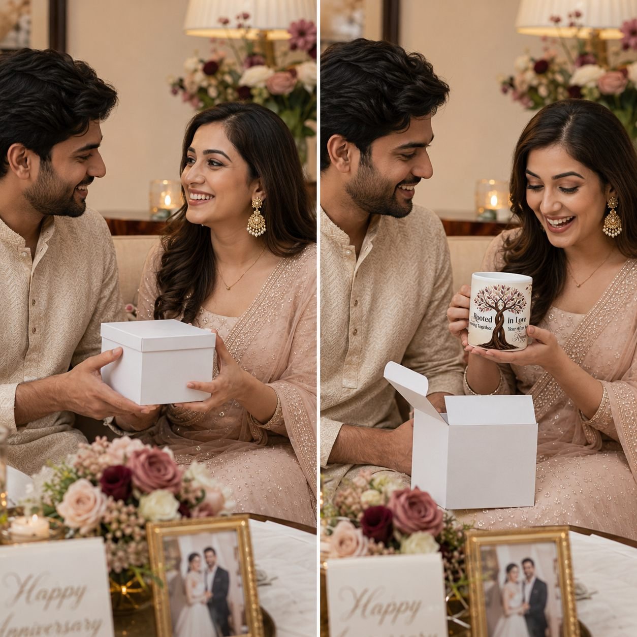 Rooted in Love Intertwined Tree Anniversary Mug – 325 ml view 6