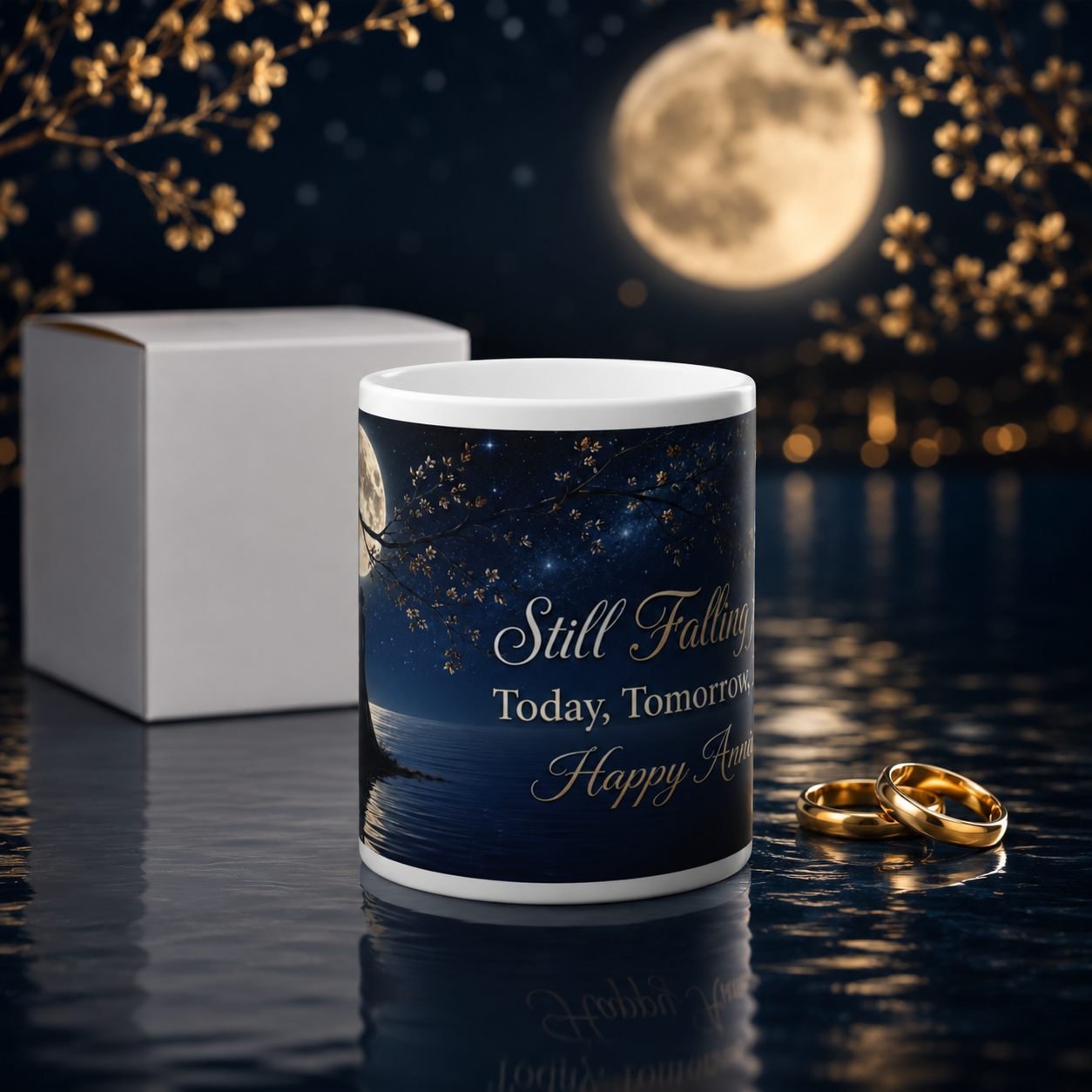 Still Falling for You Moonlit Anniversary Mug – 325 ml view 4