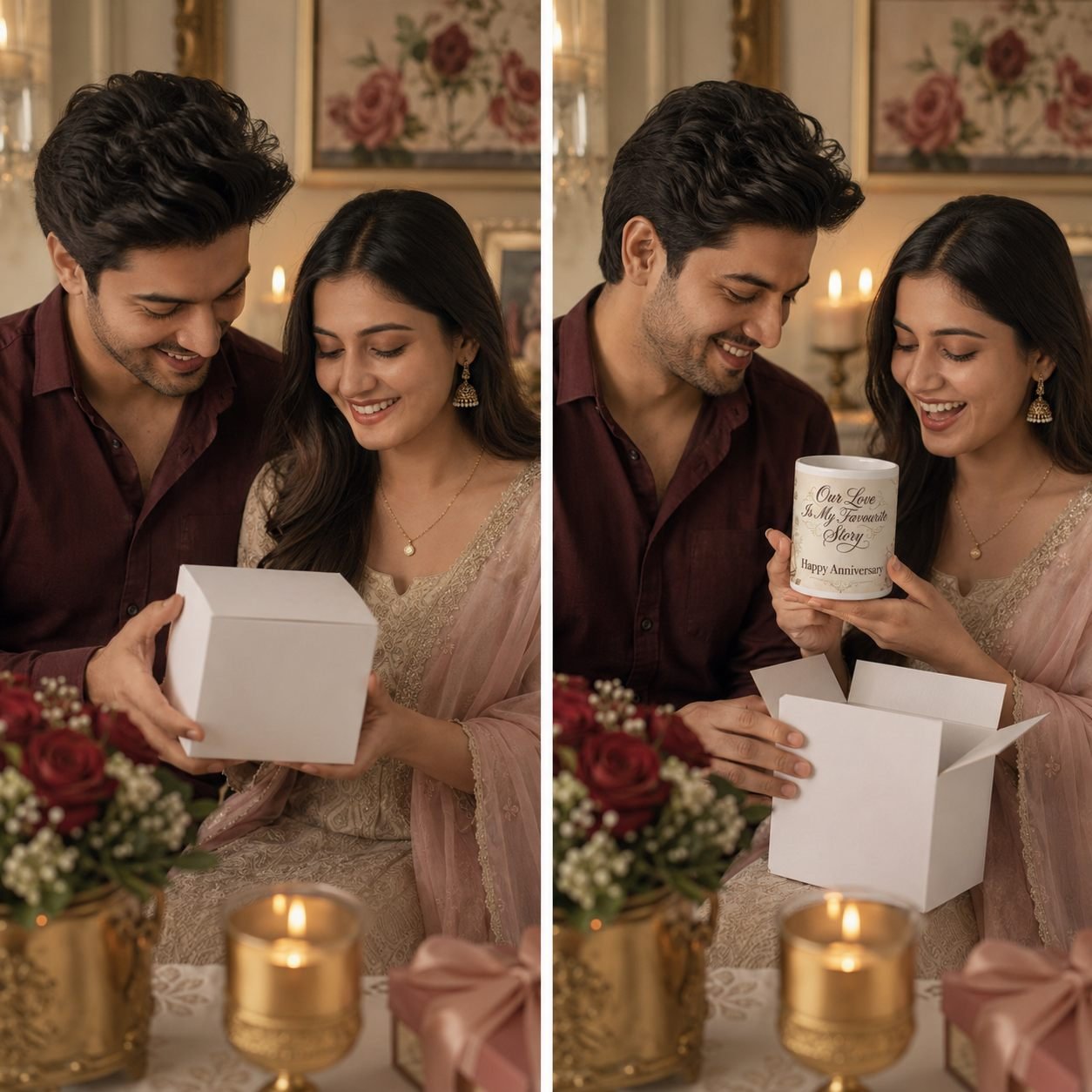Our Love Is My Favourite Story Anniversary Mug – 325 ml view 4