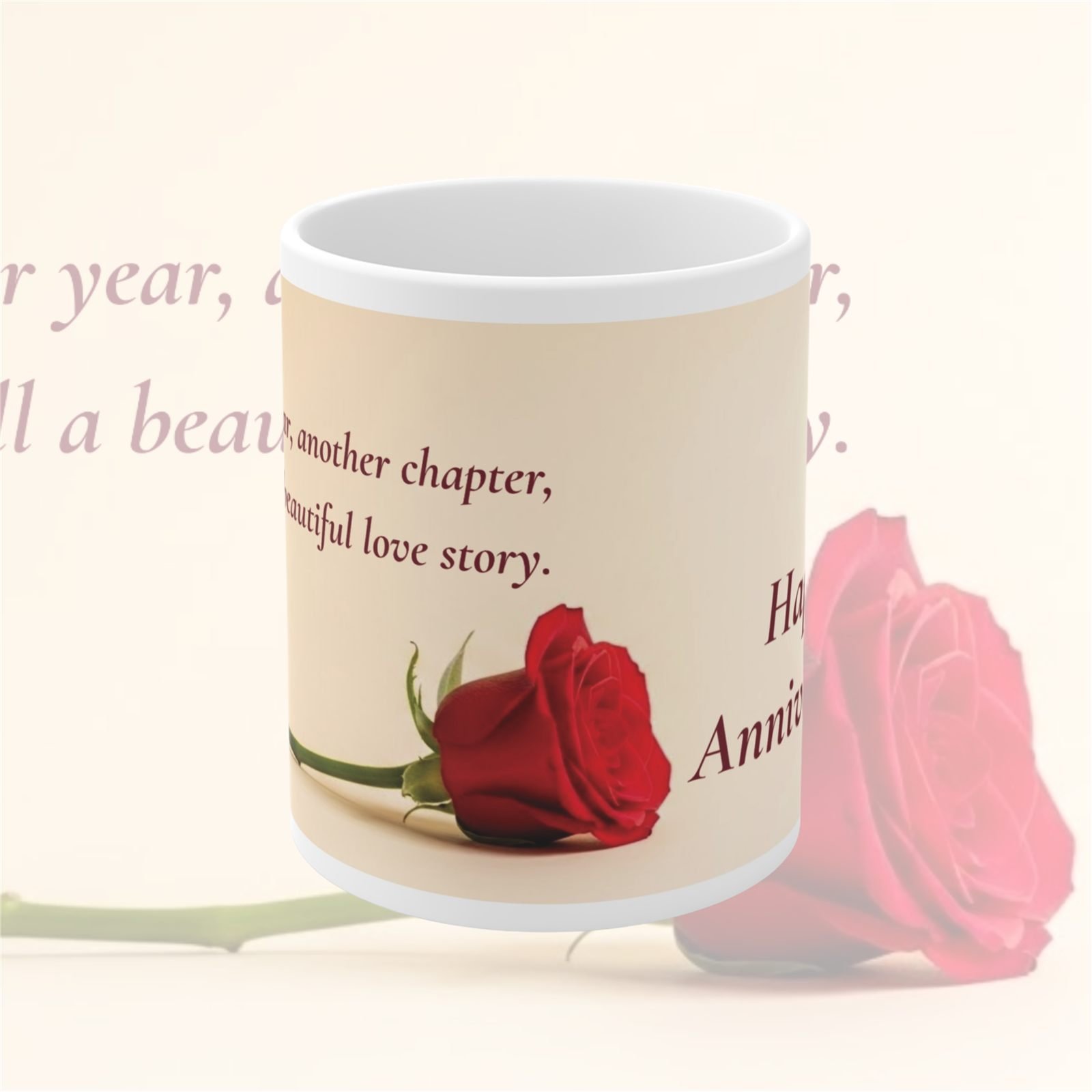 Another Year Another Chapter Anniversary Mug – 325 ml view 1