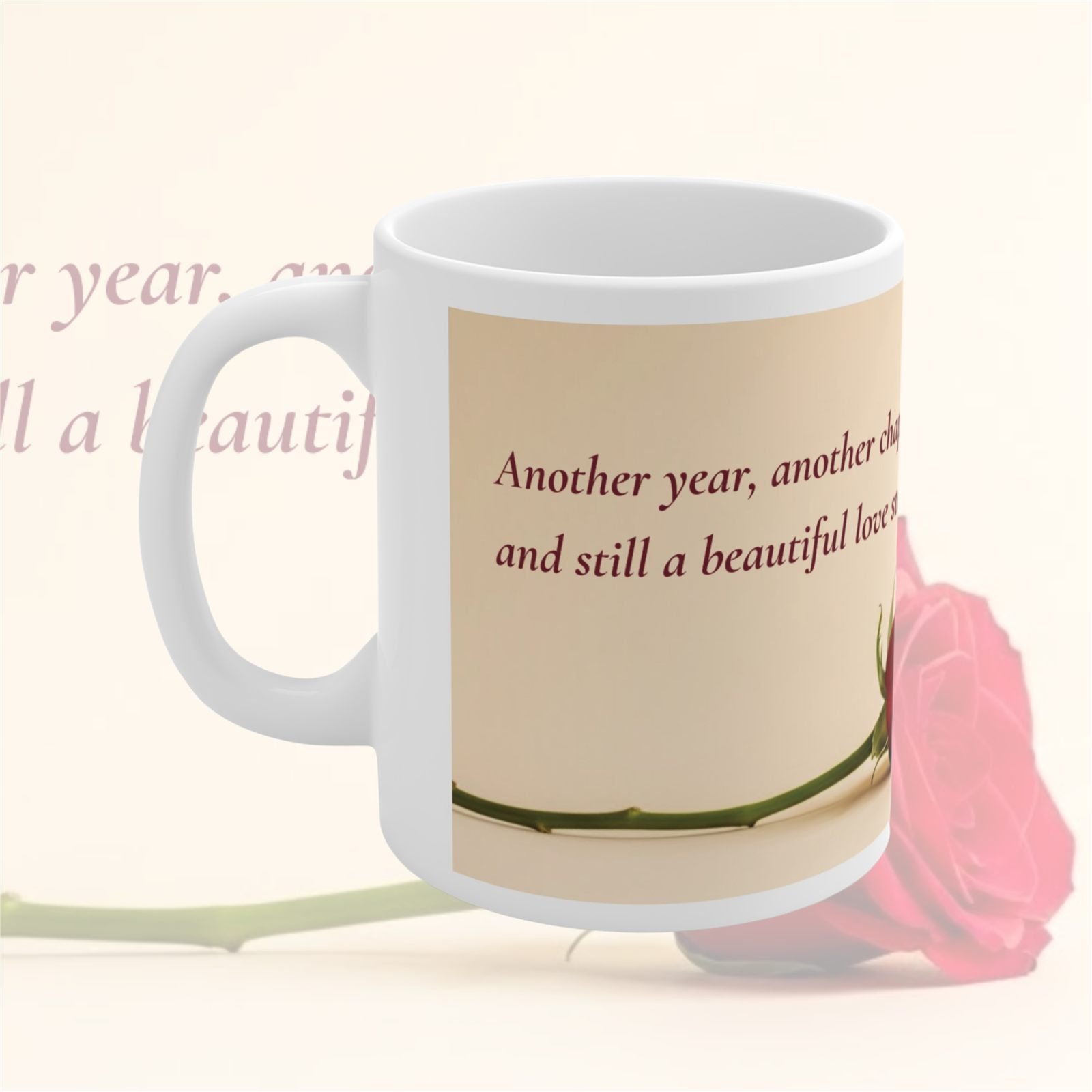 Another Year Another Chapter Anniversary Mug – 325 ml view 2