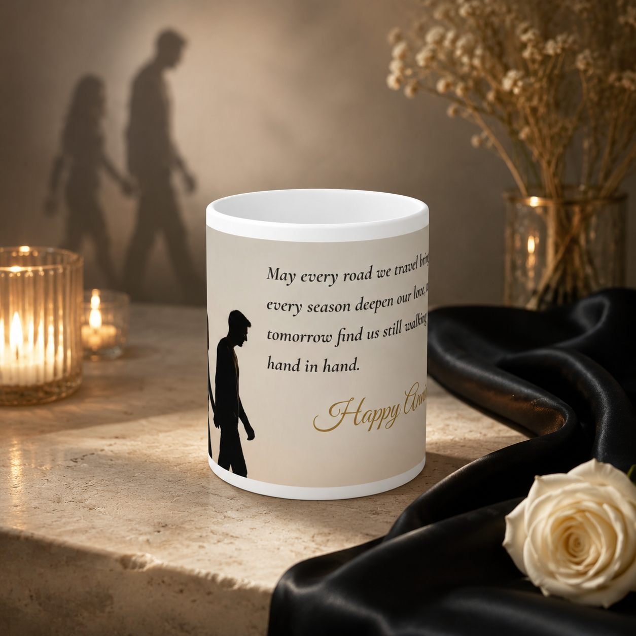 Every Road Brings Us Closer Anniversary Mug – 325 ml view 8