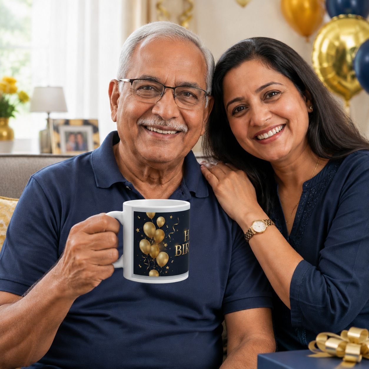 Midnight Gold Celebration Birthday Mug – 325 ml view 5