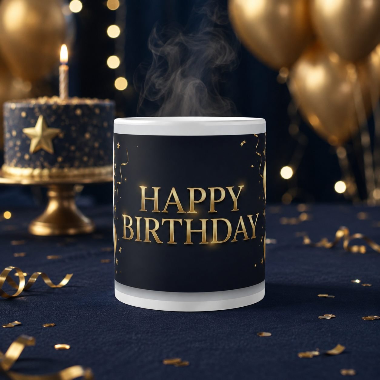 Midnight Gold Celebration Birthday Mug – 325 ml view 13