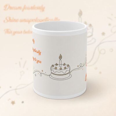 Dream Fearlessly Motivational Birthday Ceramic Mug