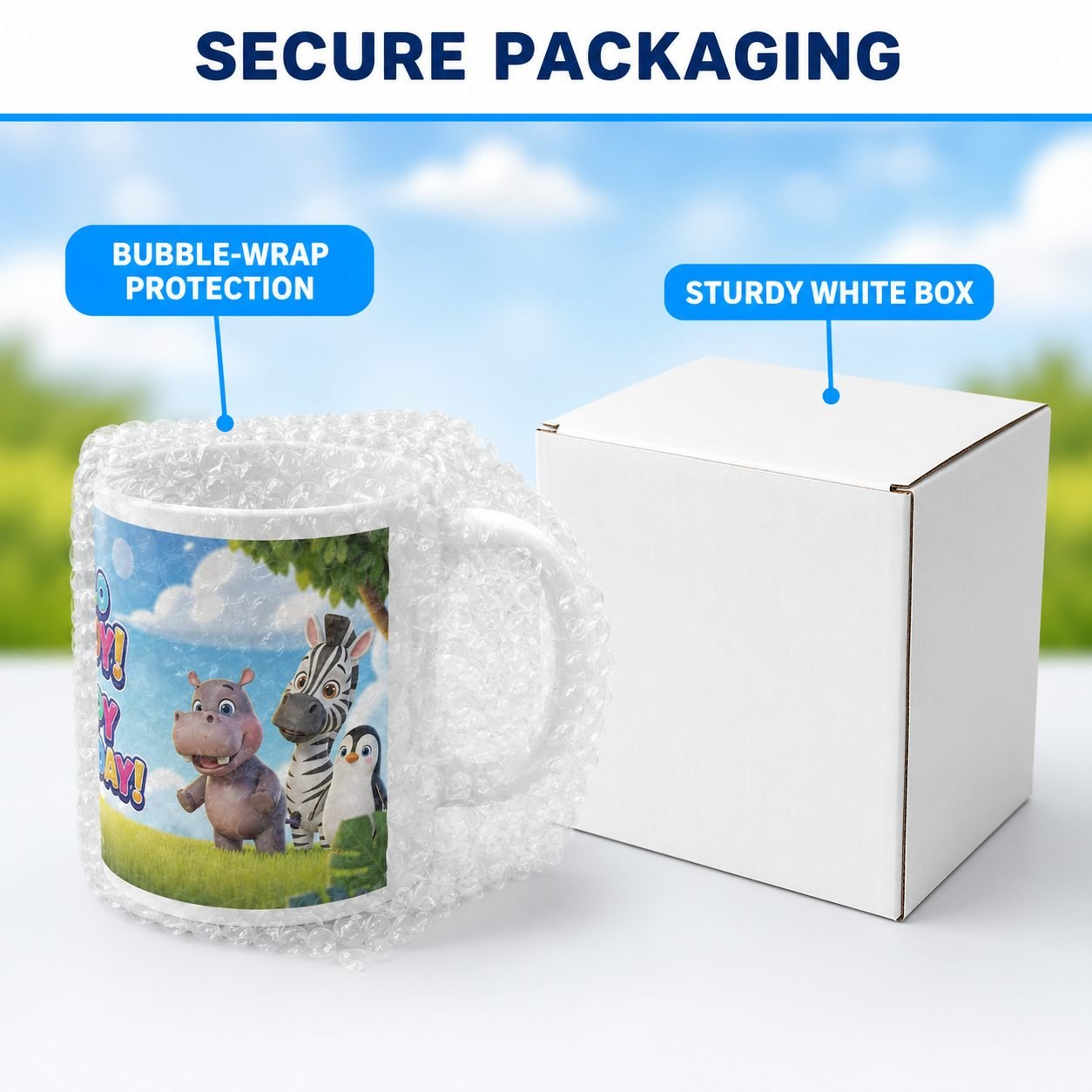 Hello Buddy Animal Friends Birthday Ceramic Mug view 11