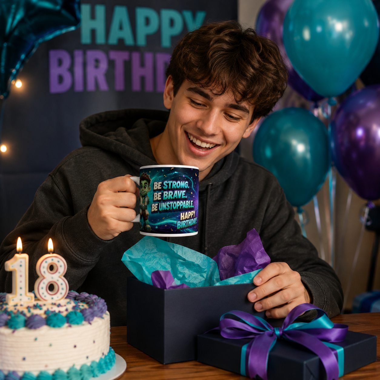 Be Strong Terra Titan Birthday Mug – 325 ml view 4