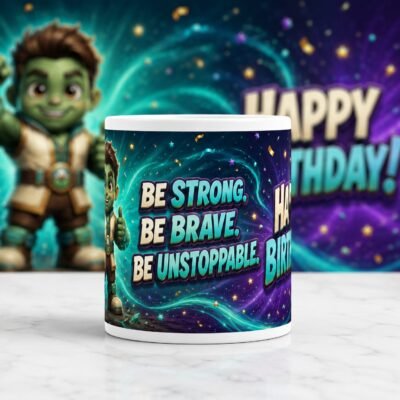 Be Strong Terra Titan Birthday Mug – 325 ml