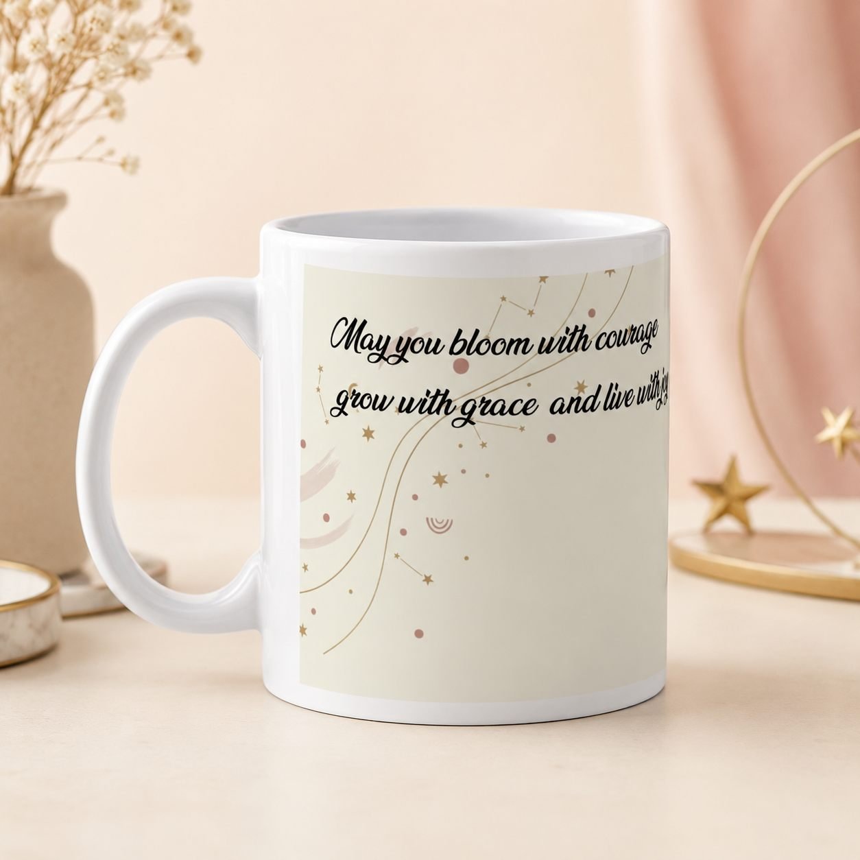 Bloom With Courage Birthday Mug – 325 ml view 2