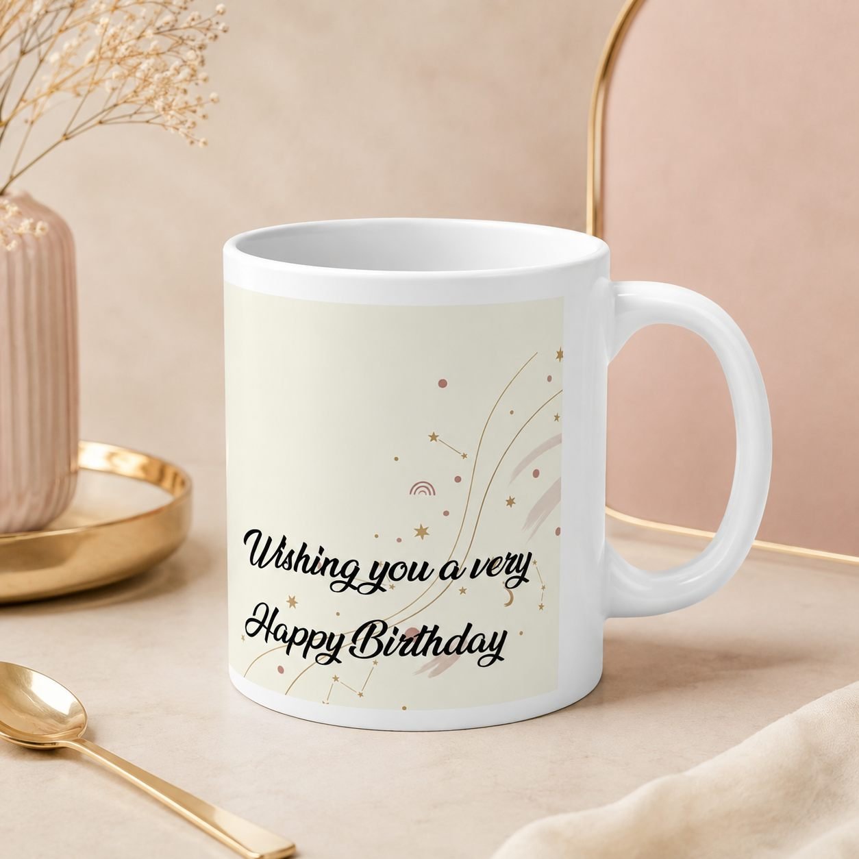 Bloom With Courage Birthday Mug – 325 ml view 3