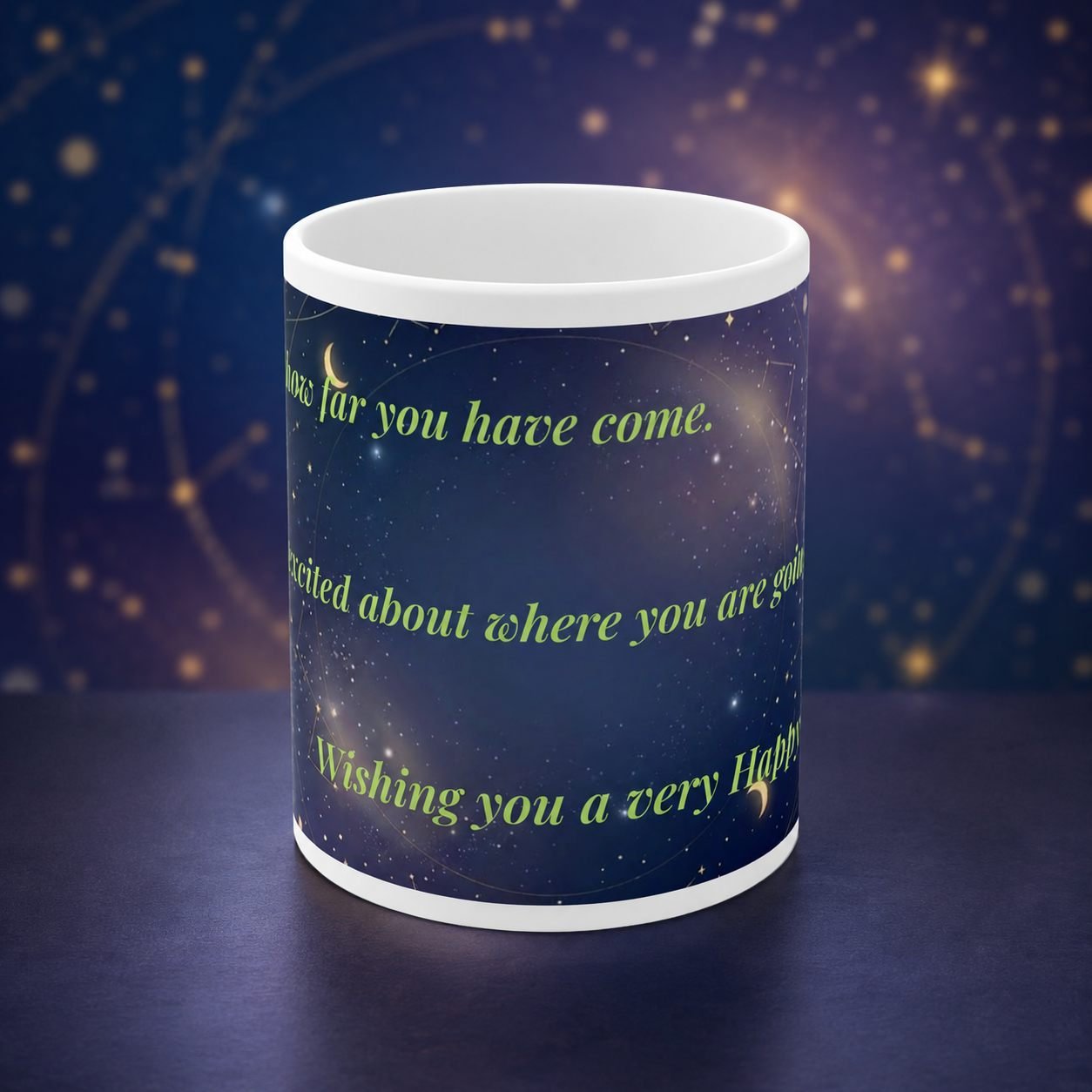 Celebrate Your Journey Celestial Birthday Mug – 325 ml view 1