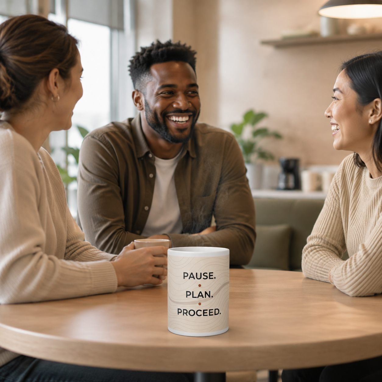 Pause Plan Proceed Corporate Motivational Mug – 325 ml view 6