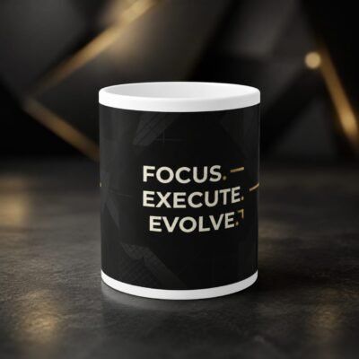 Focus Execute Evolve Corporate Mug – 325 ml