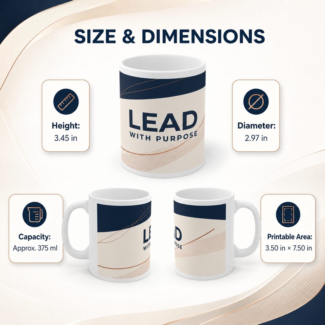 Lead With Purpose Leadership Mug – 325 ml view 13