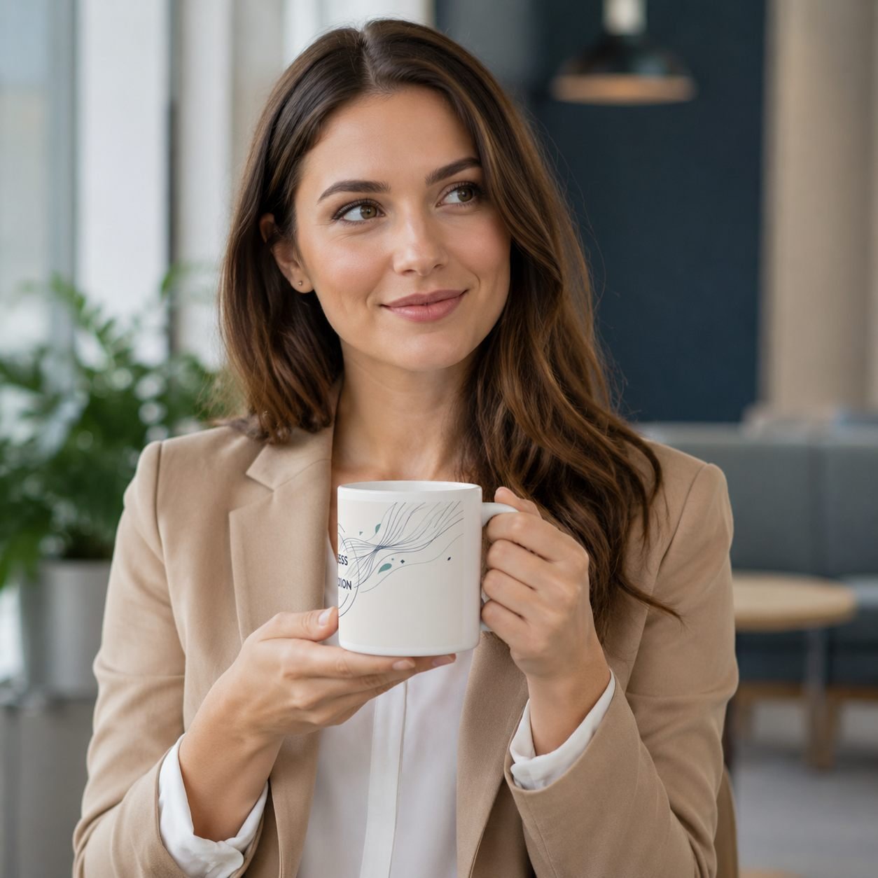 Progress Over Perfection Corporate Mug – 325 ml view 6