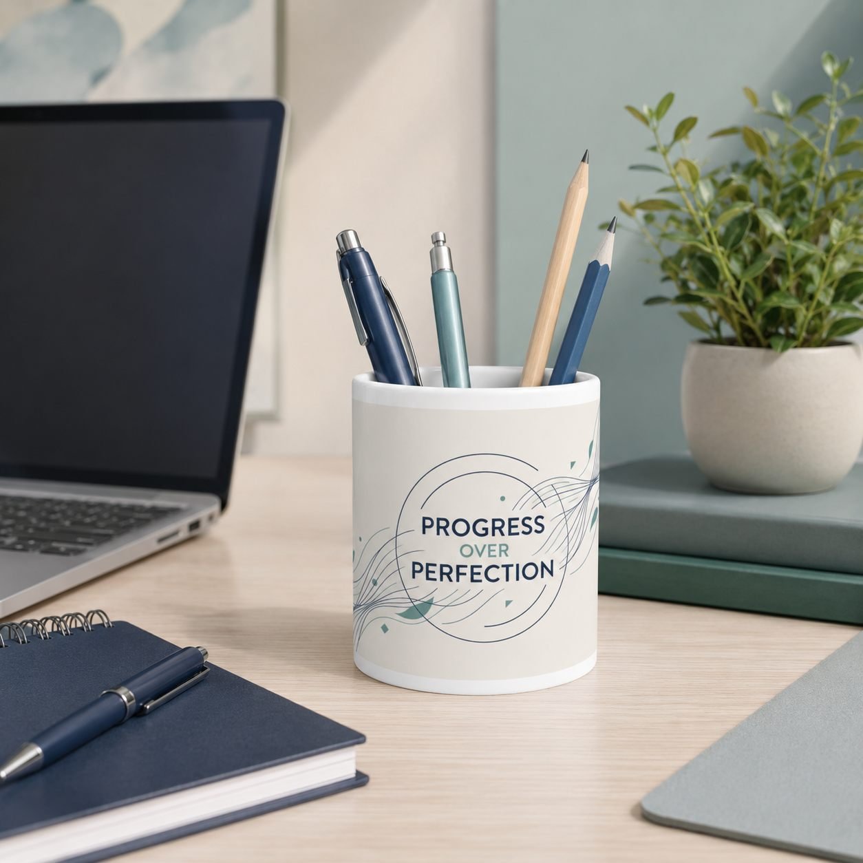 Progress Over Perfection Corporate Mug – 325 ml view 7