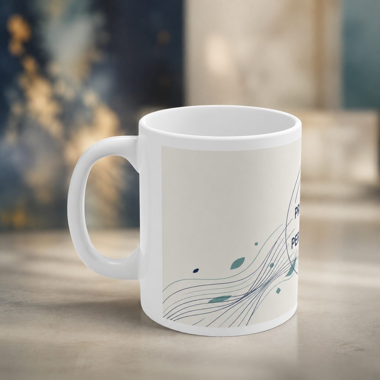 Progress Over Perfection Corporate Mug – 325 ml view 2