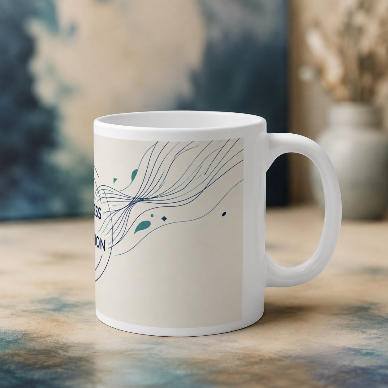 Progress Over Perfection Corporate Mug – 325 ml view 3