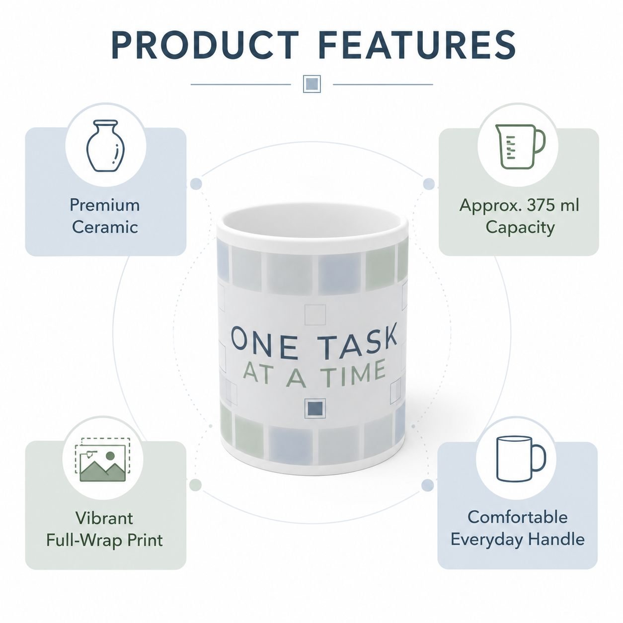 One Task at a Time Productivity Mug – 325 ml view 11