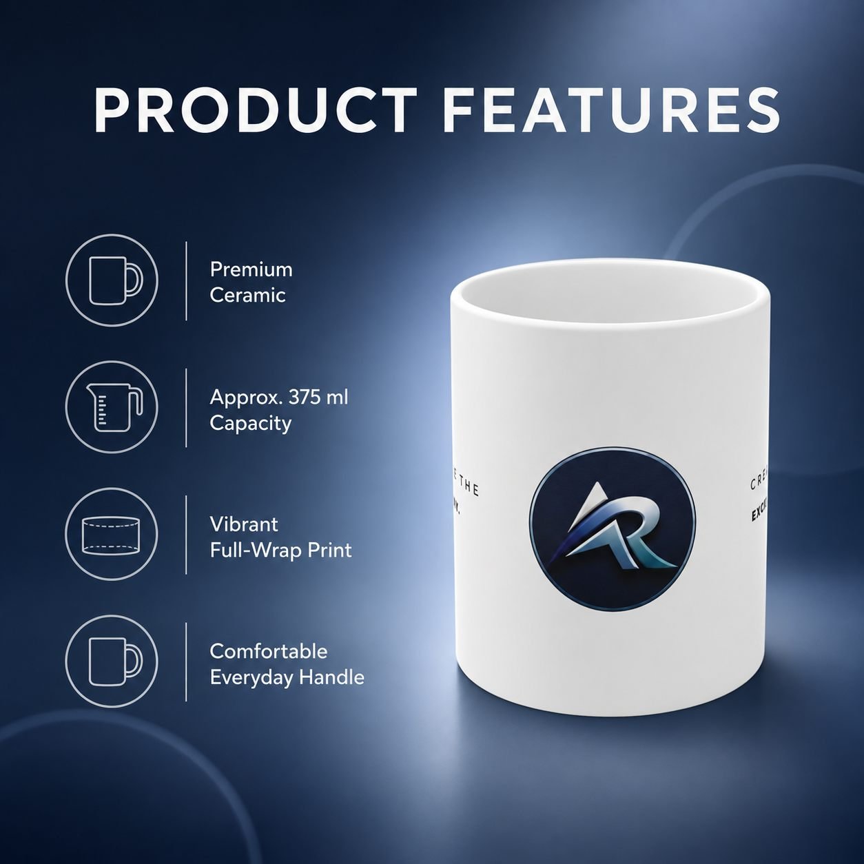 Challenge the Ordinary Custom Corporate Mug – 325 ml view 10