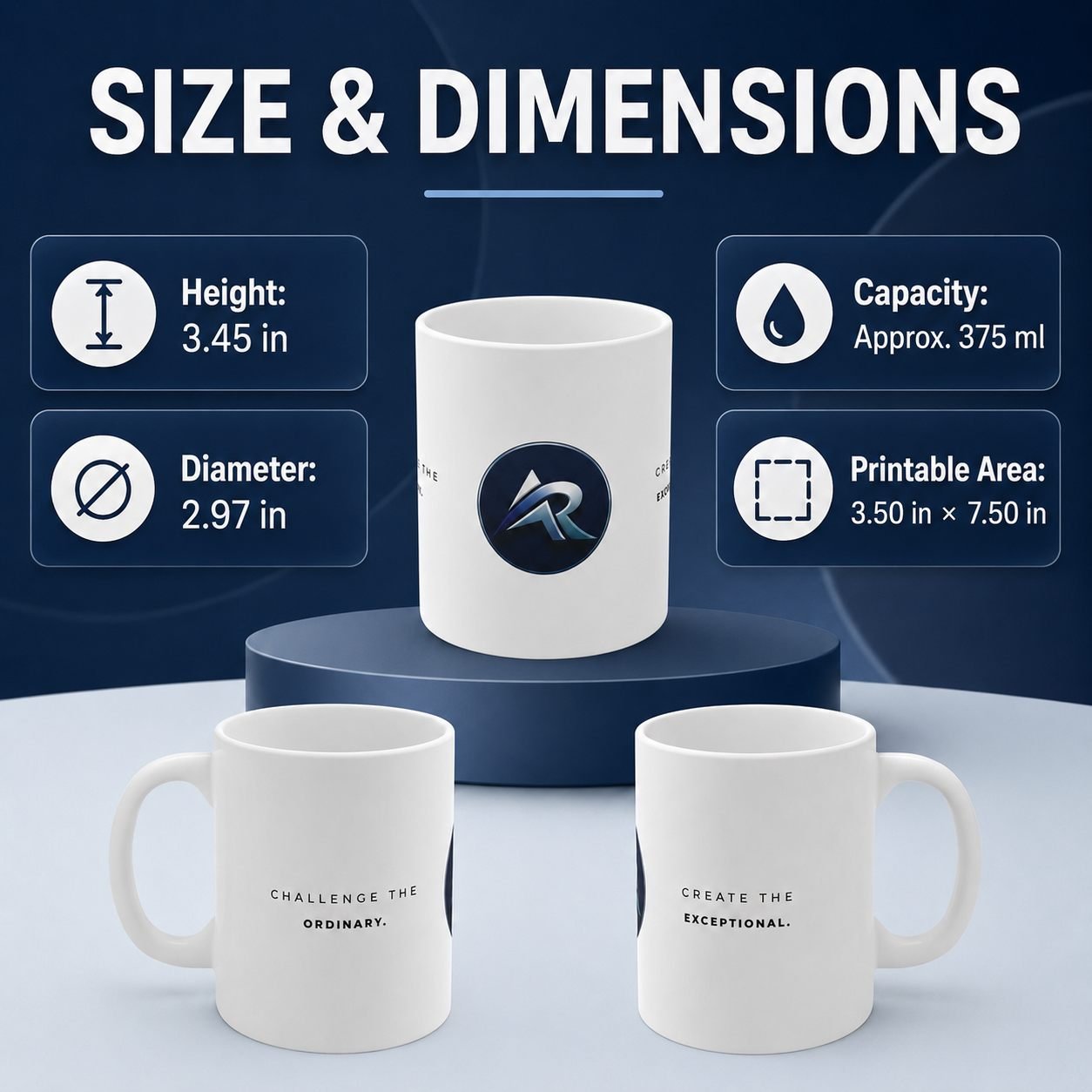 Challenge the Ordinary Custom Corporate Mug – 325 ml view 11