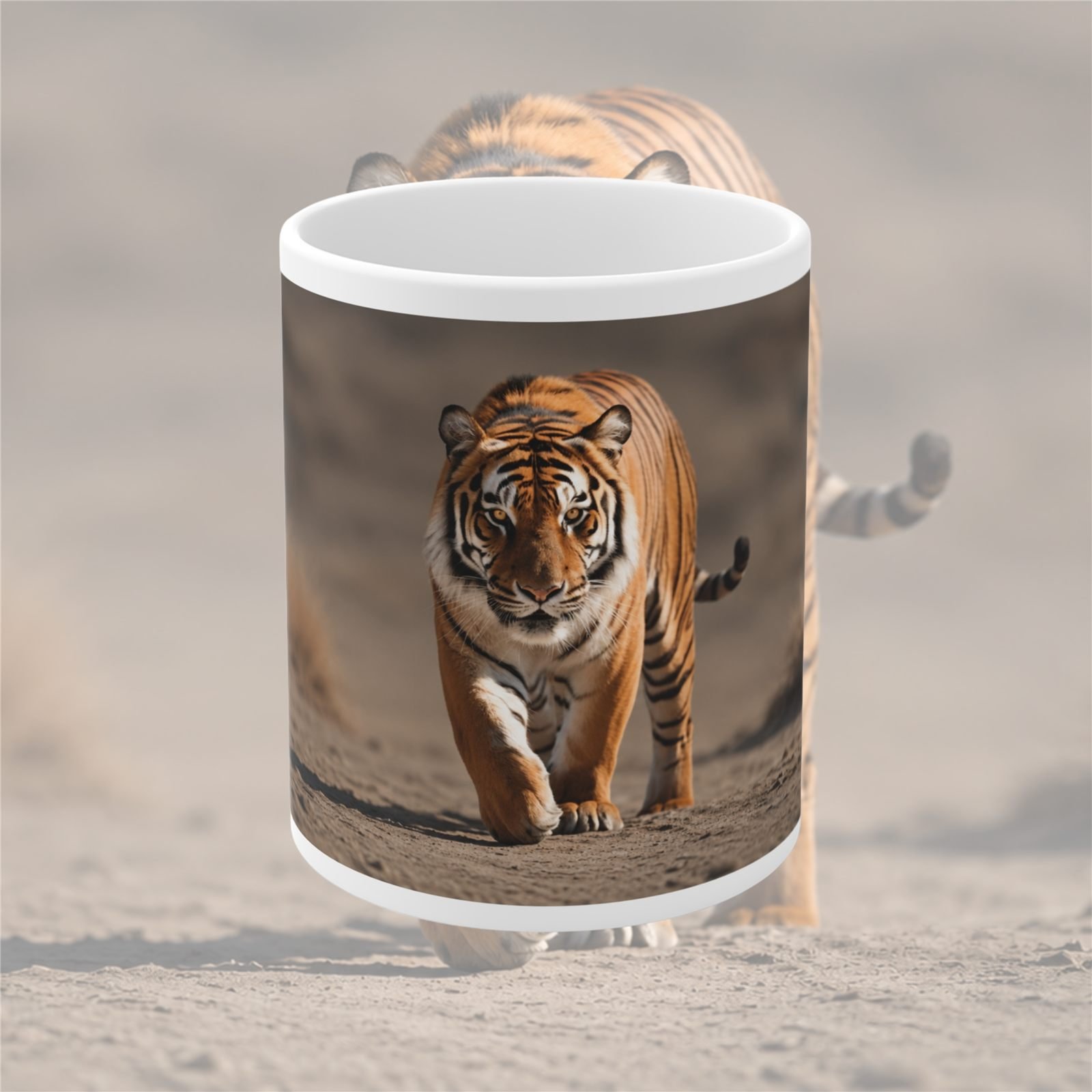 Tiger Wildlife Designer Ceramic Mug view 1
