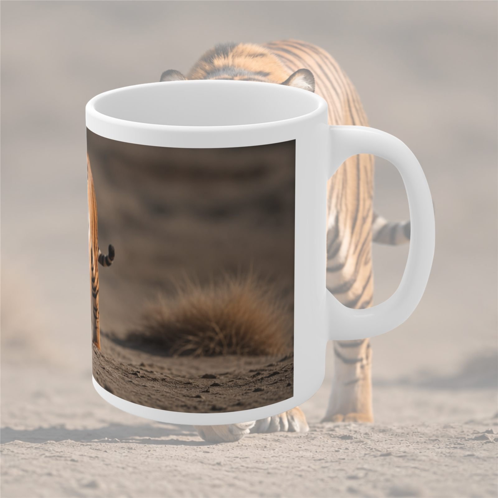 Tiger Wildlife Designer Ceramic Mug view 3